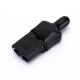 2 Way Battery Power Connector 600V 40Amp Black Housing with Black Waterproof Dust cable sleeve