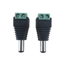 2pcs DC Socket 2.1 mm to Terminal 2 Pin