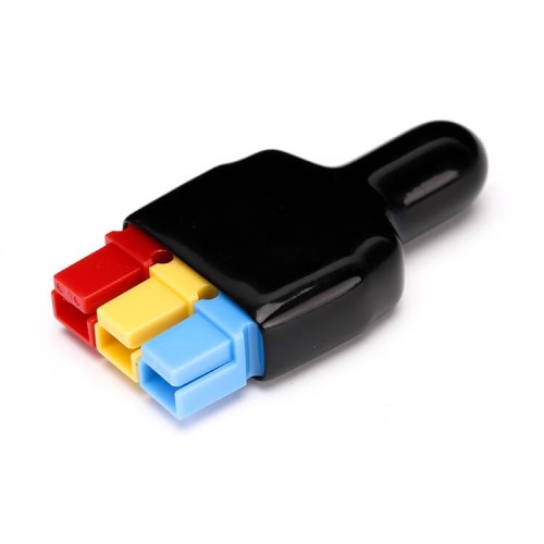 45Amp 600V Power Battery Connectors Red, Yellow and Blue Housing 3 Contacts Kit with Dust cable sleeve