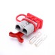 600V 120Amp Grey Housing 2 Way Battery Power Cable Connector Red T-Bar Handle and Dustproof Cover