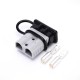 600V 120Amp Grey Housing 2 Way Battery Power Cable Connector with Black Dustproof Cover