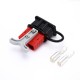 600V 120Amp Red Housing 2 Way Battery Power Cable Connector Grey T-Bar Handle and Black Dustproof Cover