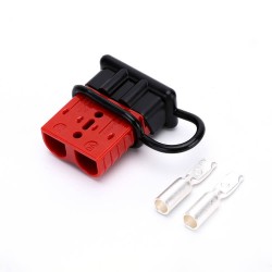 600V 120Amp Red Housing 2 Way Battery Power Cable Connector with Black Dustproof Cover