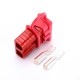 600V 120Amp Red Housing 2 Way Battery Power Cable Connector with Red Dustproof Cover