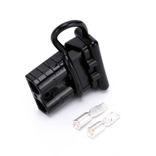 600V 175Amp Black Housing 2 Way Battery Power Cable Connector with Black Dustproof Cover