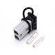 600V 175Amp Grey Housing 2 Way Battery Power Cable Connector with Black Dustproof Cover