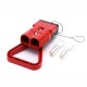 600V 350Amp Red Housing 2 Way Battery Power Cable Connector Red T-Bar Handle Black Internal Protective