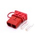 600V 350Amp Red Housing 2 Way Battery Power Cable Connector with Red Dustproof Cover