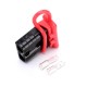 600V 50Amp Black Housing 2 Way Battery Power Cable Connector with Red Dustproof Cover