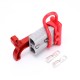 600V 50Amp Grey Housing 2 Way Battery Power Cable Connector Red T-Bar Handle and Dustproof Cover