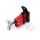 600V 50Amp Red Housing 2 Way Battery Power Cable Connector Grey T-Bar Handle and Black Dustproof Cover