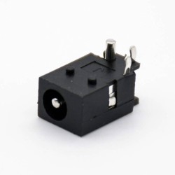 DC Power Jack solder Lug Unshiled Male Through Hole Right Connector 4.4*1.65mm