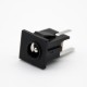 DC Power Socket Connector Male Jack 2.1*5.5 Through Hole Solder Lug Unshiled Straight