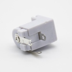 DC Power Socket Connector Male Jack Through Hole Solder Lug Unshiled 5.5*2.0mm Right Angle