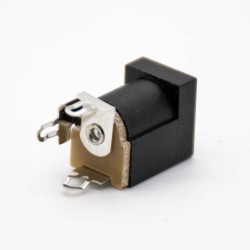 DC Power Socket Connector Male Through Hole Jack solder Lug 5.5*2.0mm straight Unshiled