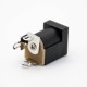 DC Power Socket Connector Male Through Hole Jack solder Lug 5.5*2.0mm straight Unshiled