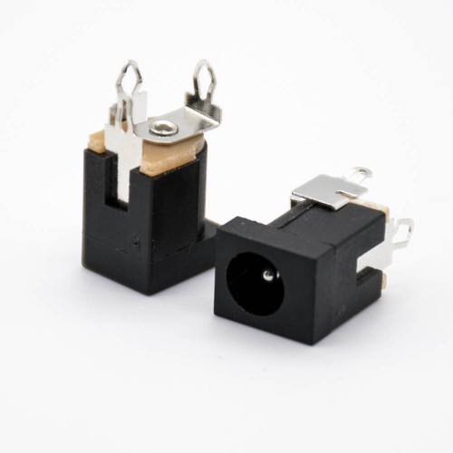 DC Power Socket Connector Male Through Hole Jack solder Lug 5.5*2.0mm straight Unshiled