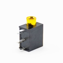 DC Power Socket Connector Right Angle Female Through Hole Unshiled Solder Lug