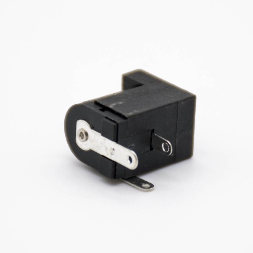 DC Power Socket Connector Through Hole Male Unshiled 3.5*1.3mm 90° solder Lug Jack