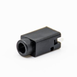 DC Power Supply Connector Through Hole Solder Lug Female Jack Unshiled Plastic 90 Degree