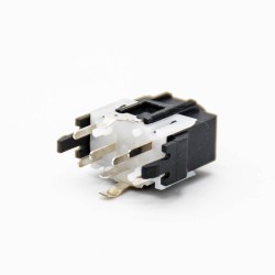 DC Power Supply Socket Connector 180 Degree Angle Through Hole Unshiled Solder Lug Female Jack Black Plastic