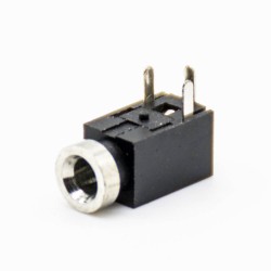 DC Power Supply Unshiled Through Hole Plastic Solder Lug Right Angle Black Female Jack