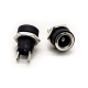 Waterproof DC Power Connectors Female Jack Panel Mount Bulkhead 5.5*2.1mm Through Hole Straight Unshiled