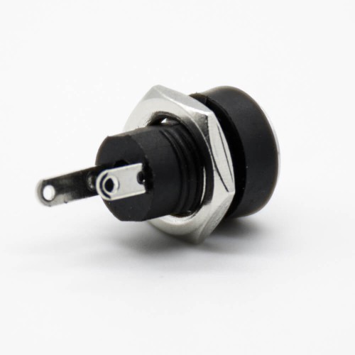 Waterproof DC Power Connectors Female Jack Panel Mount Bulkhead 5.5*2.1mm Through Hole Straight Unshiled