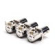 20pcs BNC 3 Port Right Angle Female Through Hole PCB Mount Nickel Plating