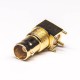 20pcs BNC Connector Female PCB 90 Degree Bulkhead Through Hole Gold Plating