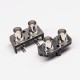 20pcs BNC Connector PCB Mount Dual Angled Female