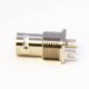 20pcs BNC Female Bulkhead Straight PCB Mount Edge Mount 2.4mm Nickel Plating