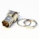 20pcs PCB Edge Mount BNC Connector Female 180 Degree Bulkhead 2.4mm Nickel Plating