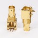 BNC Connector PCB Mount Right Angled Female Through Hole Gold Plating