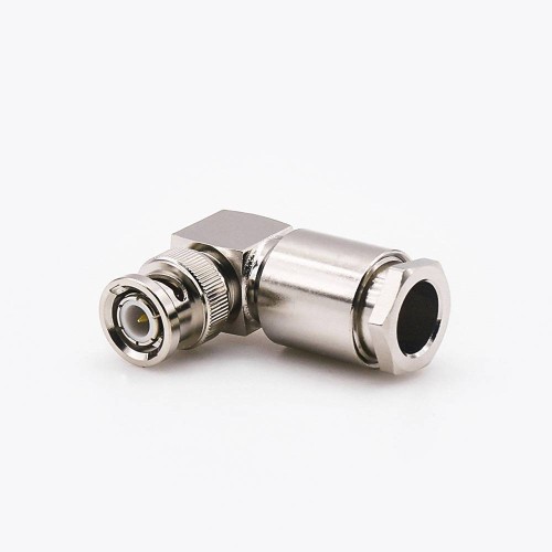 RG8 BNC Connector Male Right Angle Cable Mount Clamp