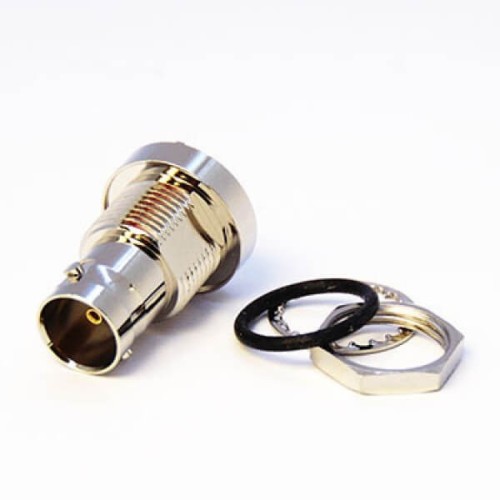 Waterproof BNC Female Connector Straight Through Hole