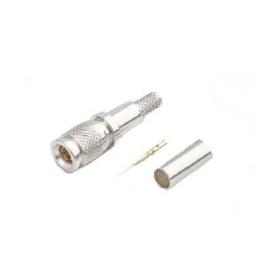 20pcs 1.0/2.3 Connector Plug Crimp Straight 75Ω Termination Cable Mount standard 6GHz