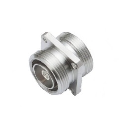 7/16 Connector Flange Mount 50Ω Plug Solder Termination