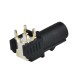 Black Fakra A Code SMB Male Plug PCB Mount Right Angle Connector 50ohm