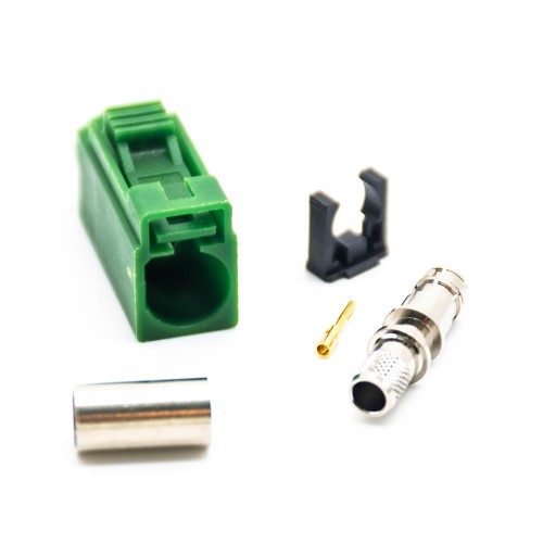 Fakra Female E Crimp Solder RG58 LMR-195 RG400 RG142 Cable Connector