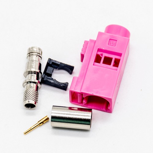 Female Fakra H Crimp Solder RG58 LMR-195 RG400 RG142 Cable Connector