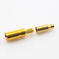 MCX Cable Crimp Female Straight Copper Gold-plated