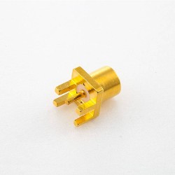 MCX PCB Mount Welding Female Straight Card Board Copper Gold-plated