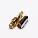 MCX Plug Connector Gold Plated Crimp Straight Window Solder