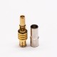 MCX Plug Connector Gold Plated Crimp Straight Window Solder