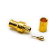 Straight Plug MCX Crimp Connector Male Straight Copper Gold-plated