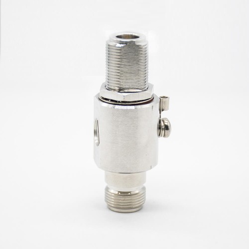 RF Surge Arrester N-KKY-1 N Female To N Female IP67 Straight Nickel Plating Coaxial Protector