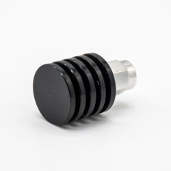 SMA Male Load Lightning Arrester Black Straight Circular Connectors