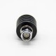 SMA Male Load Lightning Arrester Black Straight Circular Connectors