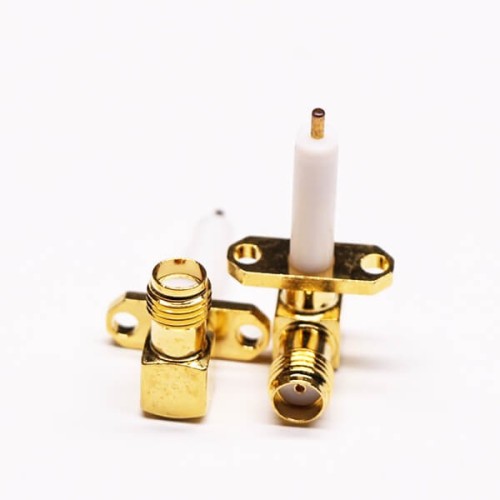 20pcs SMA 2 Hole Flange Mount Jack Solder Attachment for Coaxial Cable